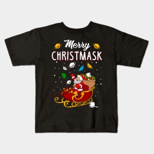 Merry Christmask. Funny Christmas Sweatshirt 2020. Kids T-Shirt